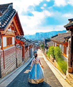 Aesthetic Korean Alleys Paint By Numbers