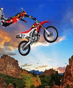 Motocross Racing Paint By Numbers
