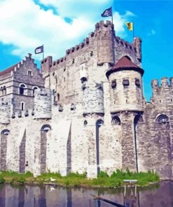 Gravensteen Castle Paint By Numbers