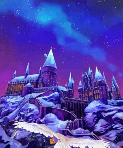 Frozen Hogwarts Castle Paint By Numbers