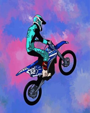 Aesthetic Motocross Paint By Number