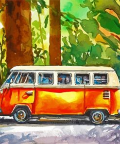Van In Jungle Paint By Numbers
