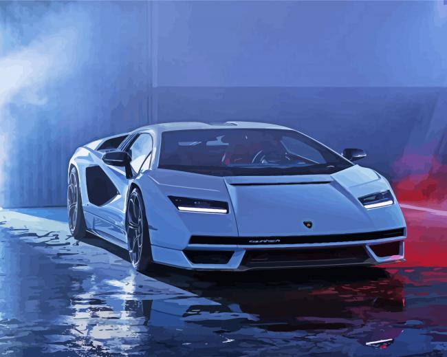 Aesthetic Lamborghini Paint By Numbers