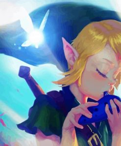 Elf Playing Ocarina Paint By Numbers