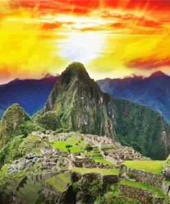Artistic Machu Picchu Paint By Numbers