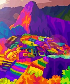 Colorful Machu Picchu Paint By Numbers