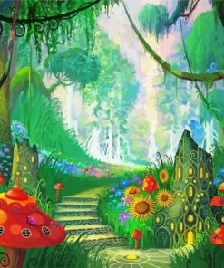 Floral Forest Paint By Numbers