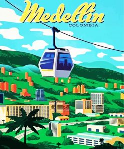 Medellin Poster Paint By Numbers