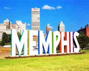 Memphis City Paint By Numbers
