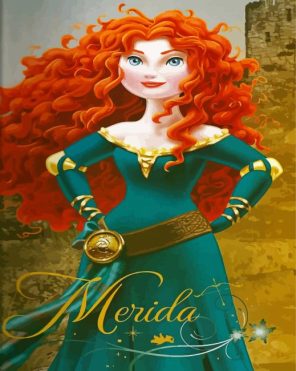 The Princess Merida Paint By Numbers
