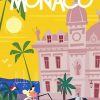 Monaco City Poster Paint By Numbers