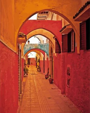 Moroccan Alleys Paint By Numbers