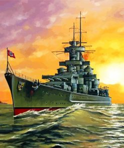 Nazi Warship Paint By Numbers