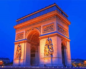 Paris Arch Paint By Numbers