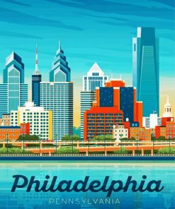 Philadelphia Poster Paint By Numbers