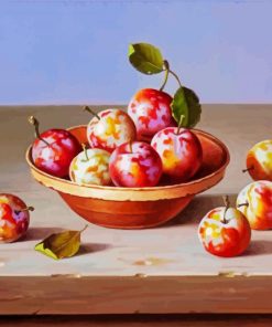 Plums In Bowl Paint By Numbers