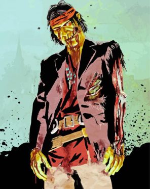 Zombie Figure Paint By Numbers