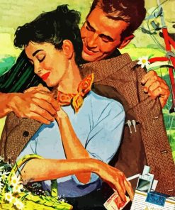 Artistic Vintage Couple Paint By Numbers