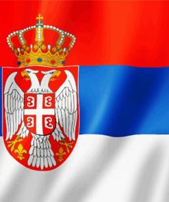 Serbia Flag Paint By Numbers