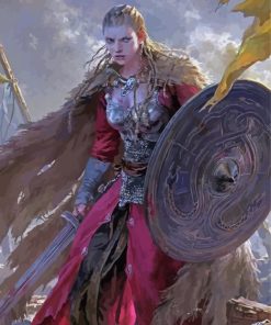 Sheildmaiden Warrior Paint By Numbers
