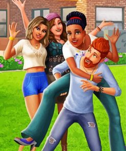 Sims Cartoon Paint By Numbers