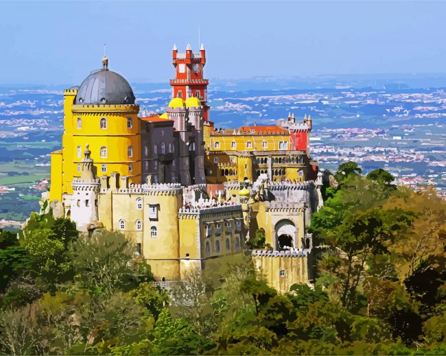 Pena Sintra Castle Paint By Numbers