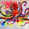 Splatter Squid Paint By Numbers