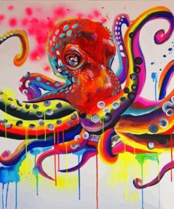 Splatter Squid Paint By Numbers