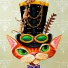 Steampunk Cat Paint By Numbers