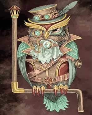 Machine Owl Paint By Numbers