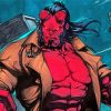 Red Hellboy Paint By Numbers