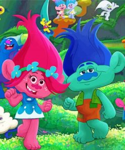 Trolls Animation Paint By Numbers