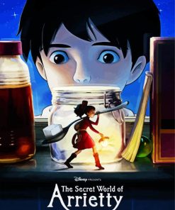 Arrietty Cartoon Poster Paint By Numbers