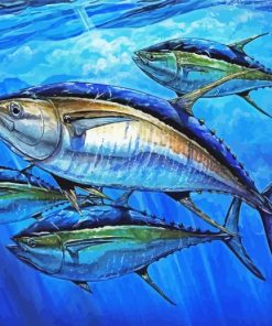 Tuna Underwater Paint By Numbers