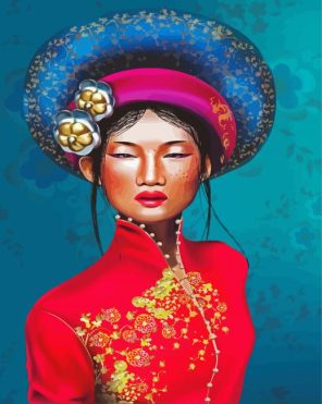 Vietnamese Lady Paint By Numbers