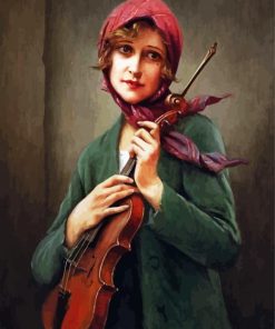Violinist Lady Paint By Numbers