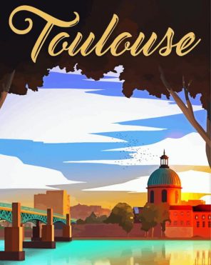 Toulouse Poster Paint By Numbers