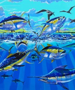 Tuna In Sea Paint By Numbers