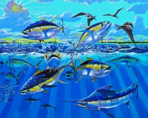 Tuna In Sea Paint By Numbers