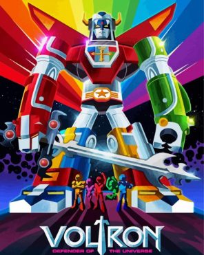 Voltron Poster Paint By Numbers