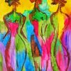 Abstract Afro Sisters Paint By Numbers