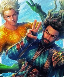 Aquaman Art Paint By Numbers