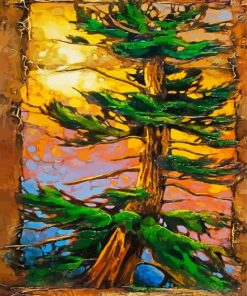 Pine Tree Paint By Numbers