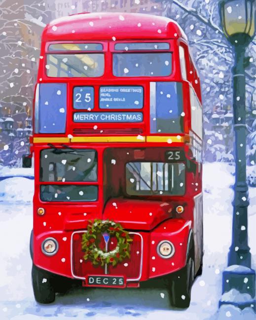 Snowy Routemaster Paint By Numbers