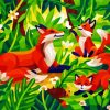 Cute Foxes Paint By Numbers