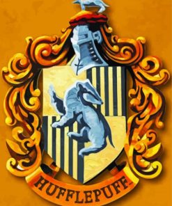 Hufflepuff Wizard Logo Paint By Numbers