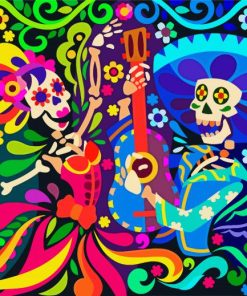 Mexican Skulls Paint By Numbers