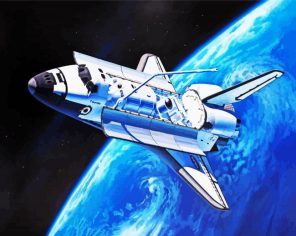 Space Vehicle Paint By Numbers
