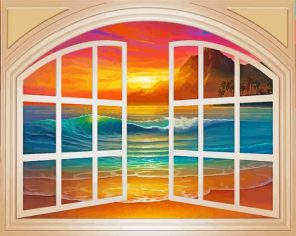 Window Beach Paint By Numbers