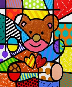 Abstract Bear Paint By Numbers